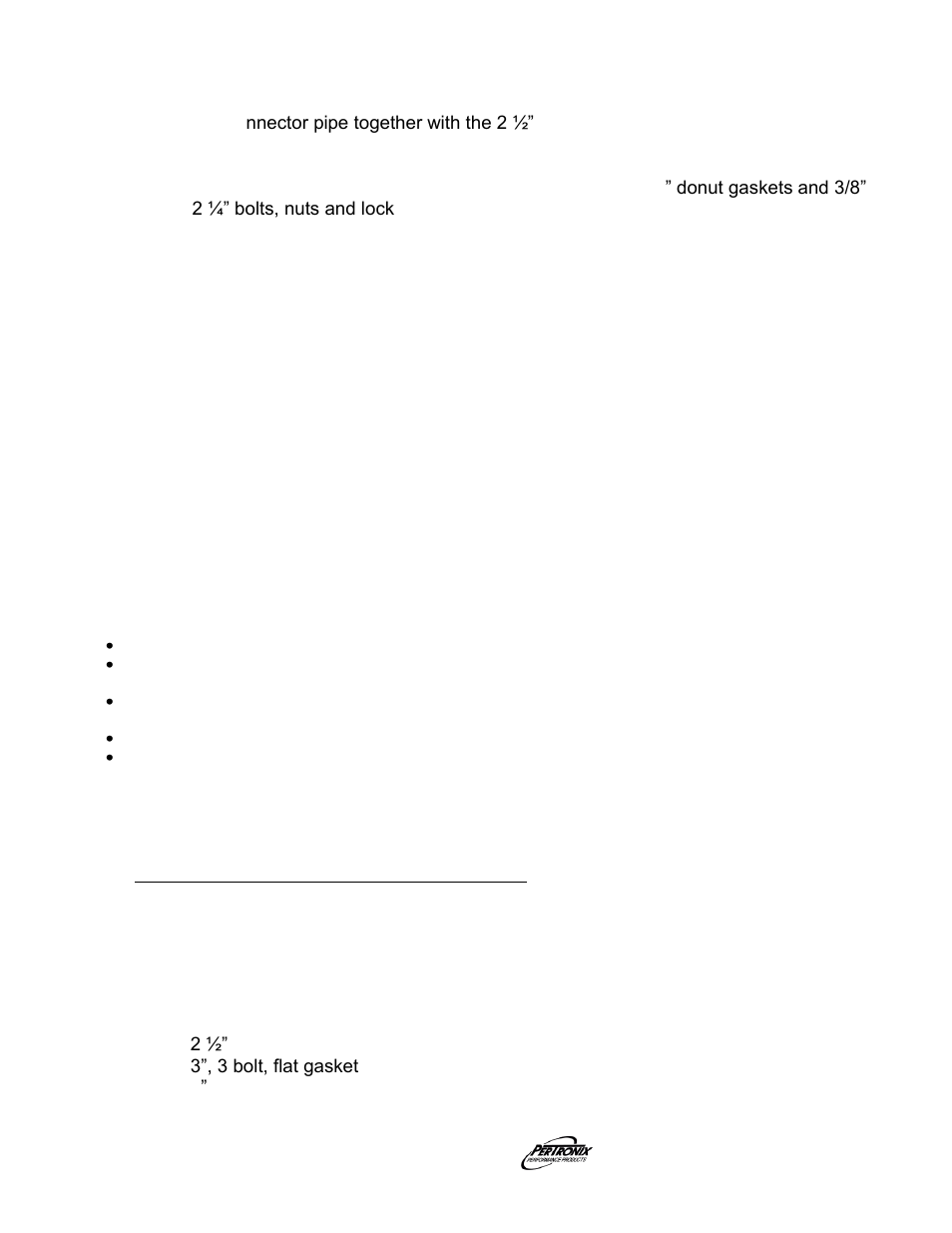 Start the engine, Important check list, Parts list | PerTronix Dougs Headers D3389-SP User Manual | Page 3 / 4