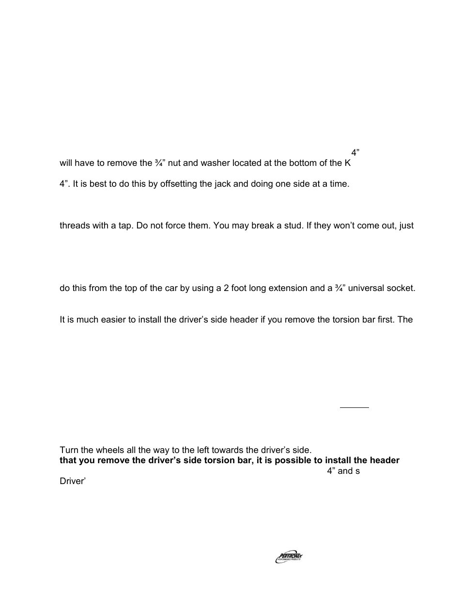 Disassembly, Assembly | PerTronix Dougs Headers D450 User Manual | Page 2 / 4