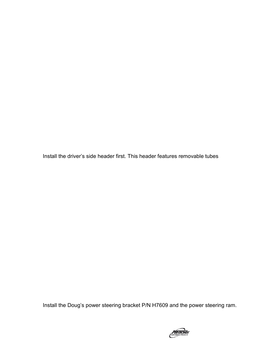 Disassembly | PerTronix Dougs Headers D625 User Manual | Page 2 / 3