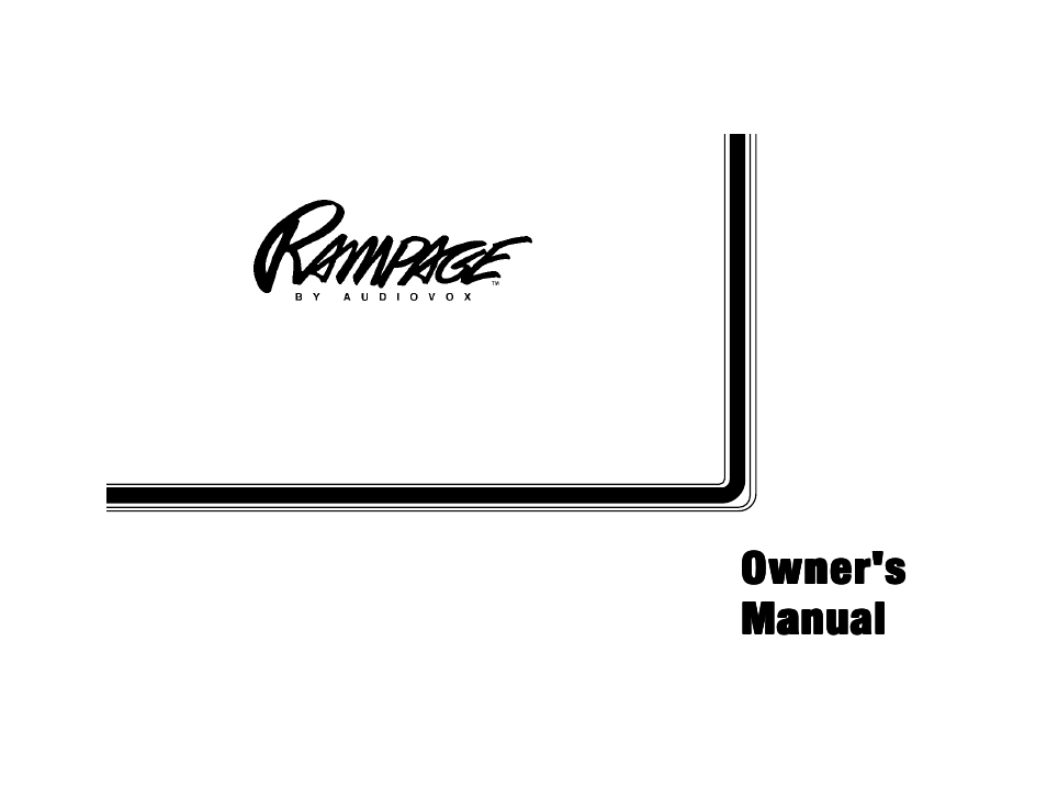 Audiovox AMP-602 User Manual | 12 pages