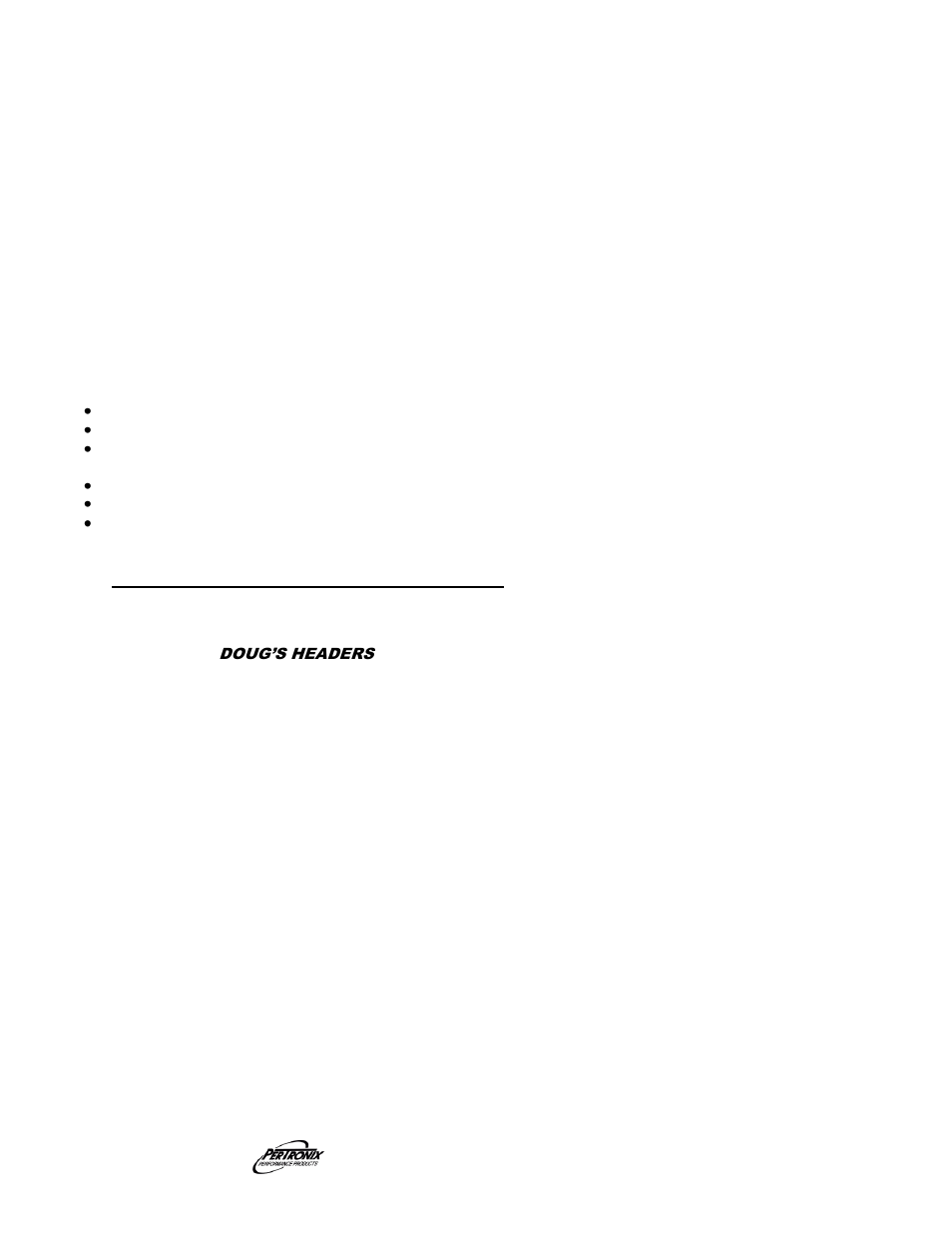 PerTronix Dougs Headers D6679 User Manual | Page 3 / 5