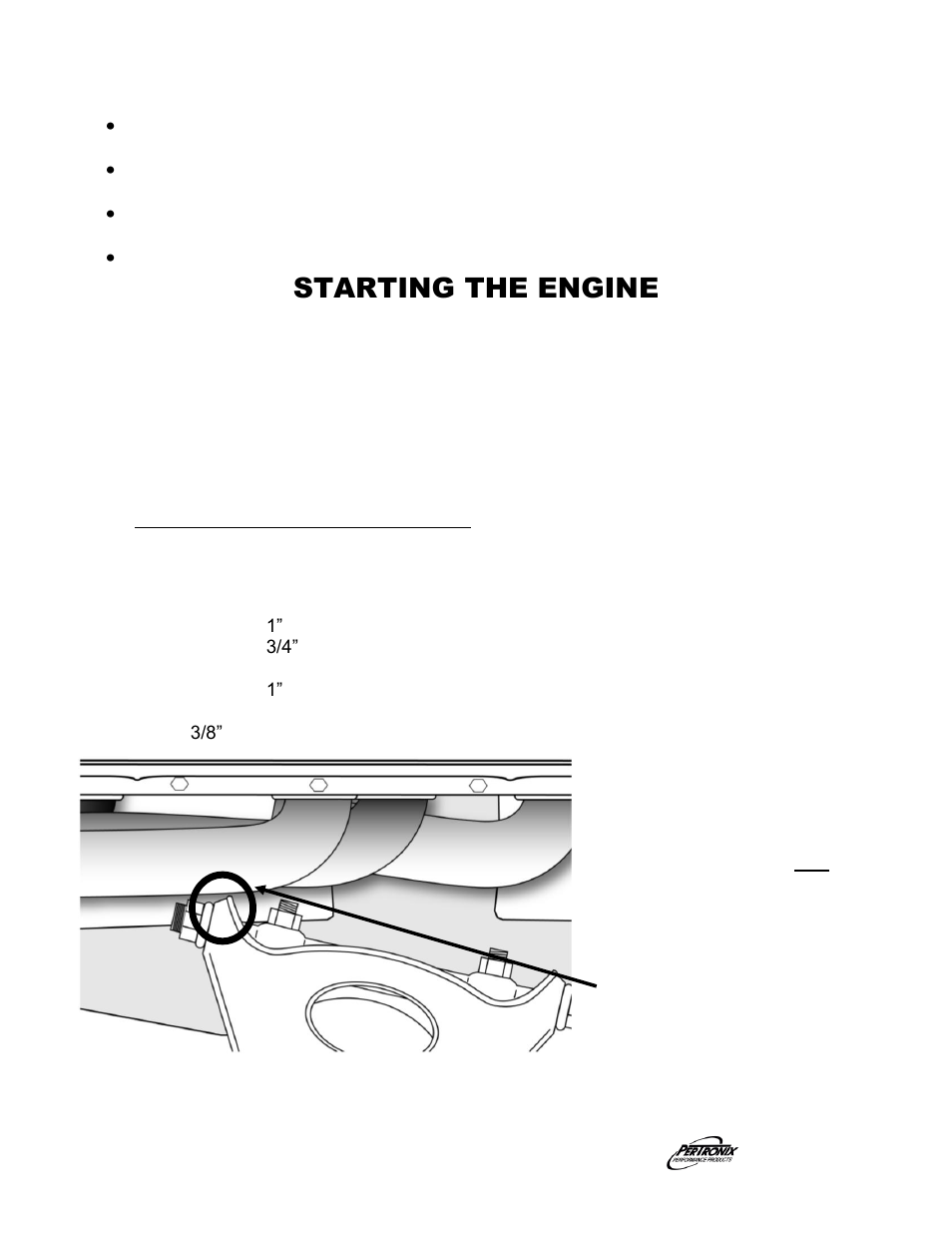 Starting the engine, Parts list | PerTronix Dougs Headers D741 User Manual | Page 3 / 4