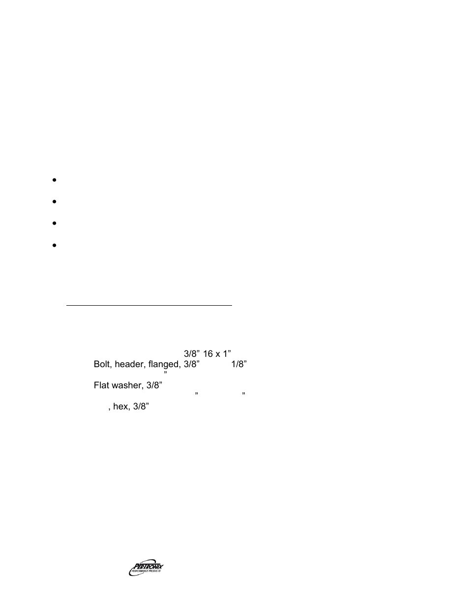 Start the engine, Important check list, Parts list | PerTronix Dougs Headers D743 User Manual | Page 3 / 3