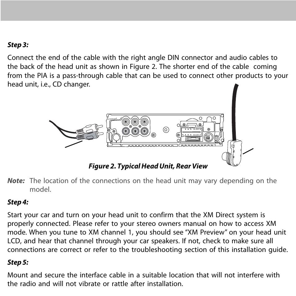 Installation (continued) | Audiovox Interface Cable User Manual | Page 3 / 8