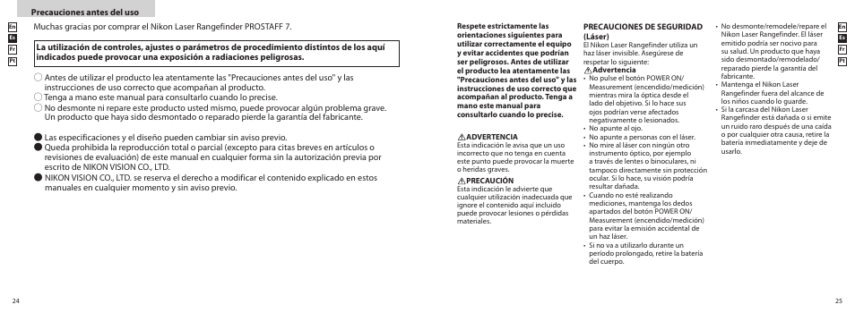 Nikon PROSTAFF User Manual | Page 13 / 41