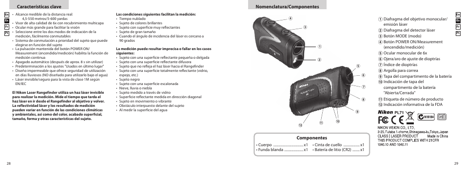 Nikon PROSTAFF User Manual | Page 15 / 41