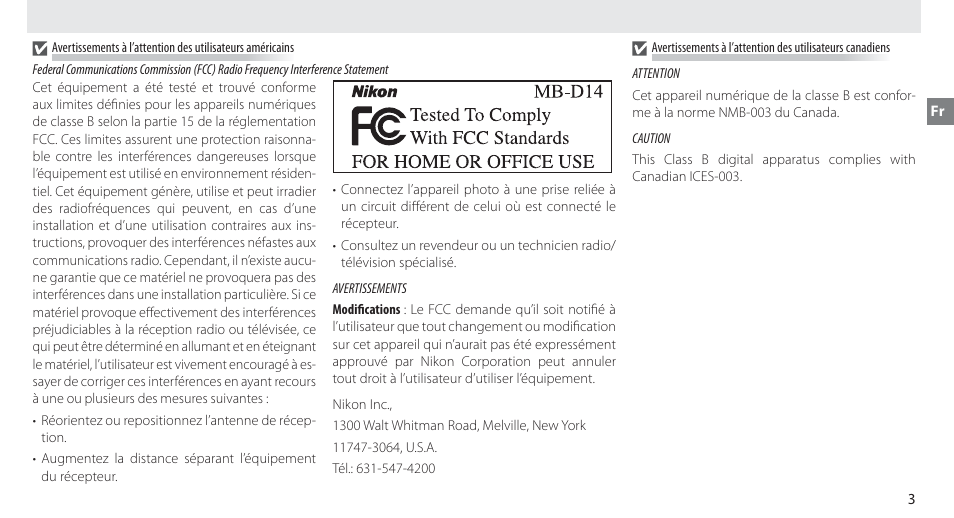 Nikon MB-D14 User Manual | Page 29 / 156