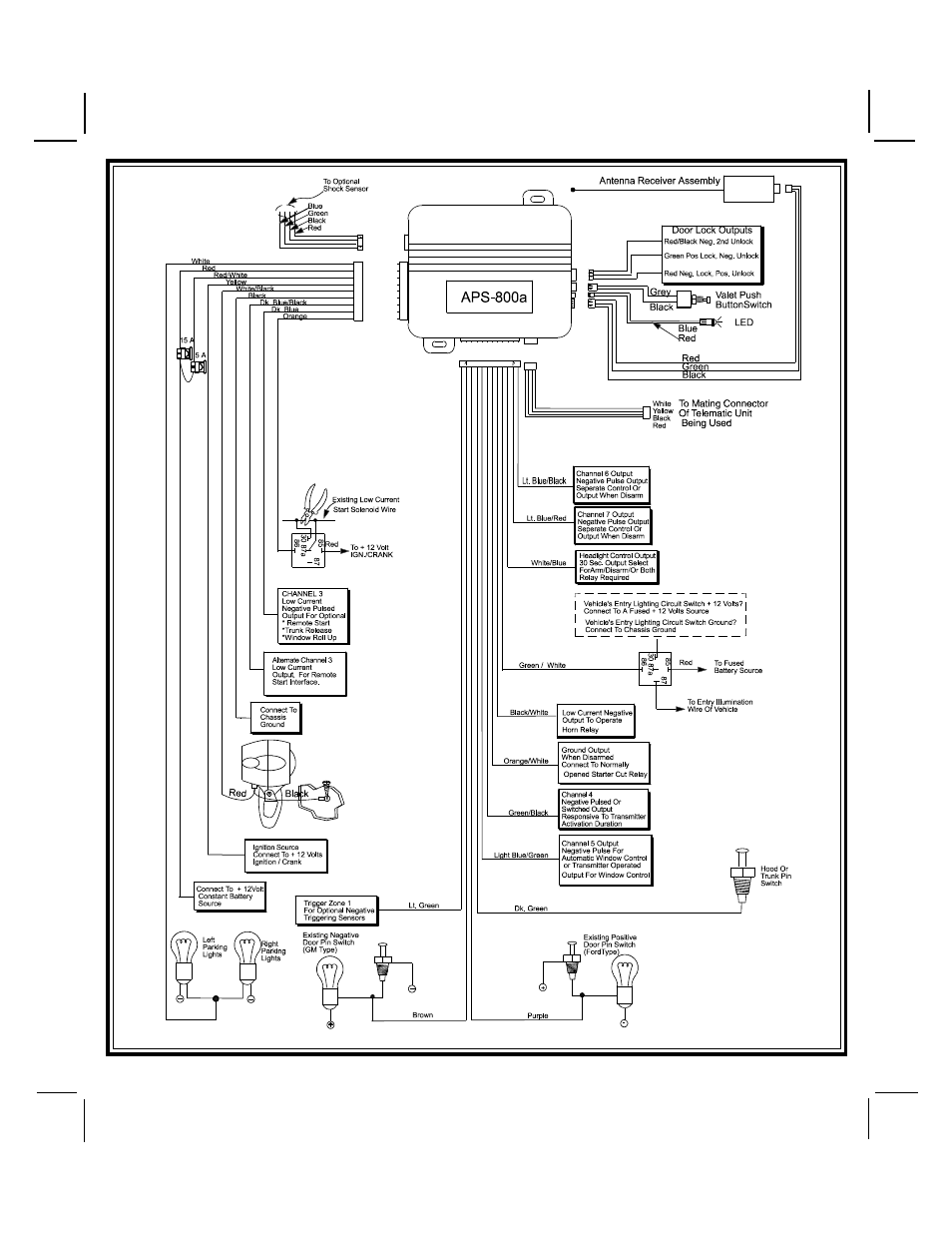 Audiovox APS 800a User Manual | Page 8 / 8
