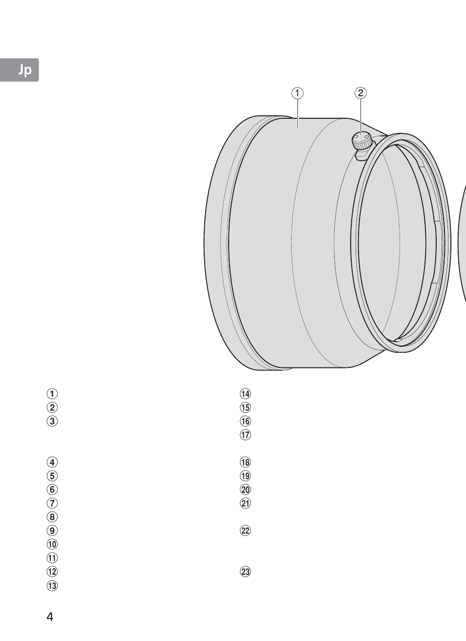 Jp en de fr es se ru nl it ck ch kr | Nikon 200mm-f-2G-ED-AF-S-VR-II-Nikkor User Manual | Page 4 / 228