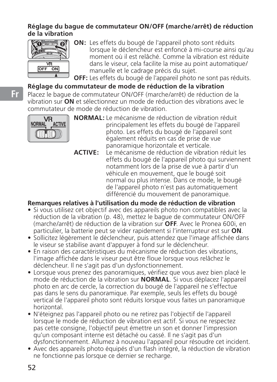Jp en de fr es se ru nl it ck ch kr | Nikon 200mm-f-2G-ED-AF-S-VR-II-Nikkor User Manual | Page 52 / 228