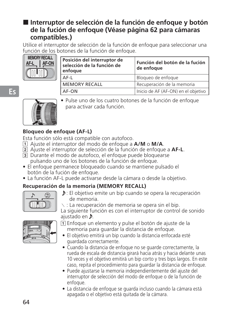 Jp en de fr es se ru nl it ck ch kr | Nikon 200mm-f-2G-ED-AF-S-VR-II-Nikkor User Manual | Page 64 / 228