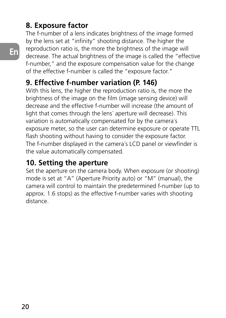 Nikon 60mm-f-28G-AF-S-Micro-Nikkor User Manual | Page 20 / 154