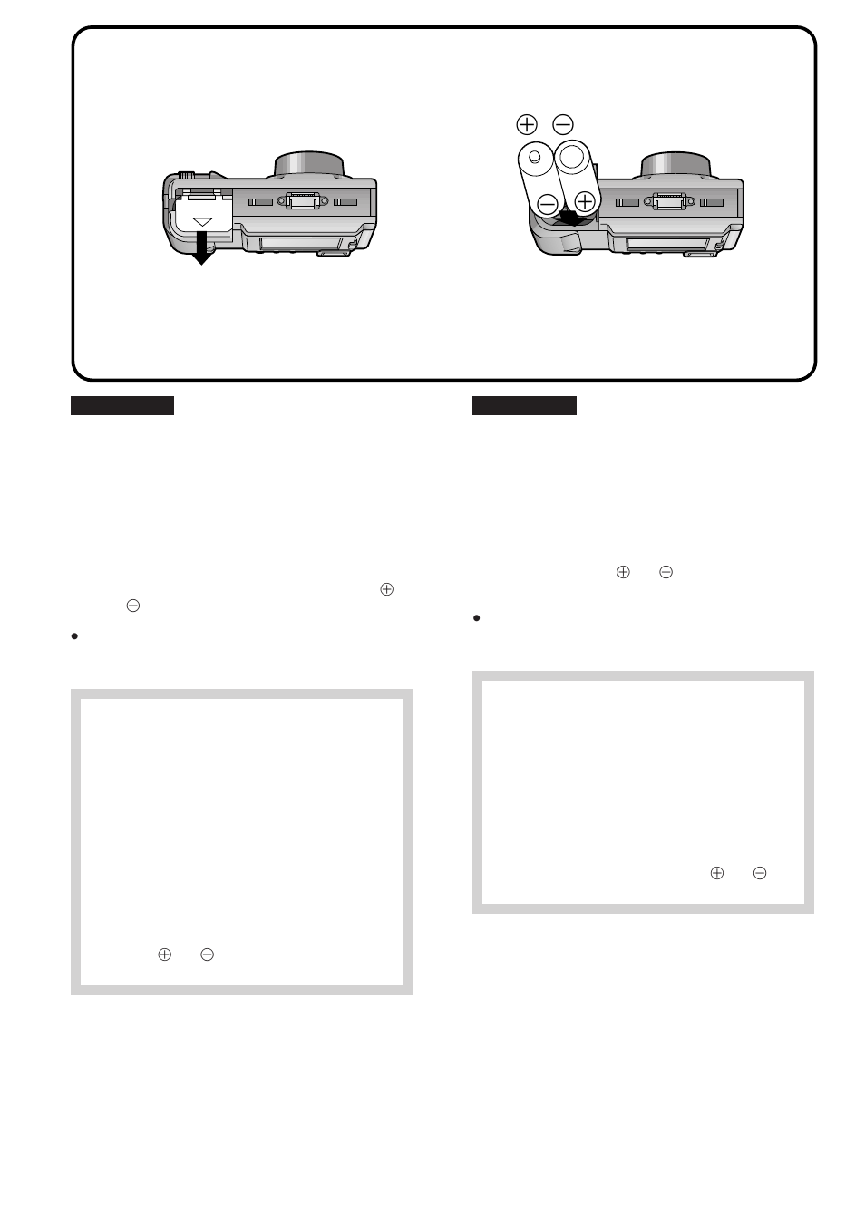 Inserting the lr6 type lithium batteries, Einsetzen der lithium-batterien vom typ lr6 | Nikon COOLPIX-600 User Manual | Page 20 / 120