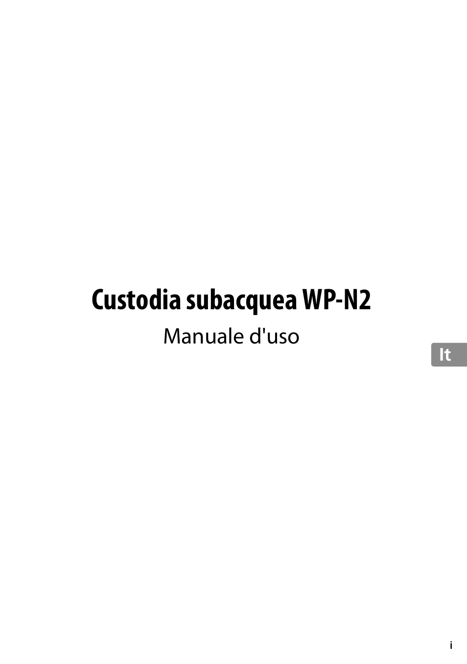 Custodia subacquea wp-n2, Manuale d'uso | Nikon WP-N2 User Manual | Page 145 / 260