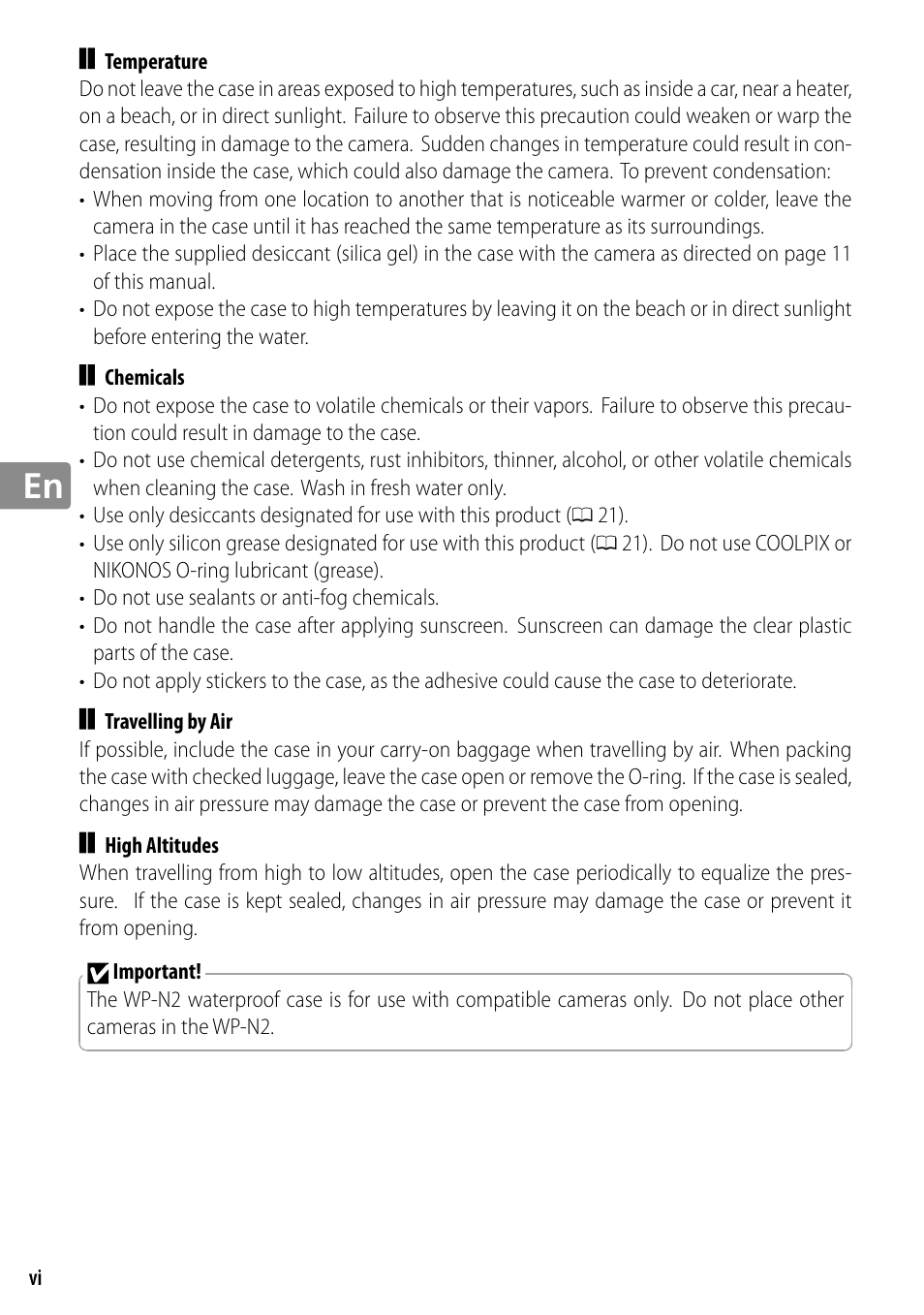 Nikon WP-N2 User Manual | Page 38 / 260