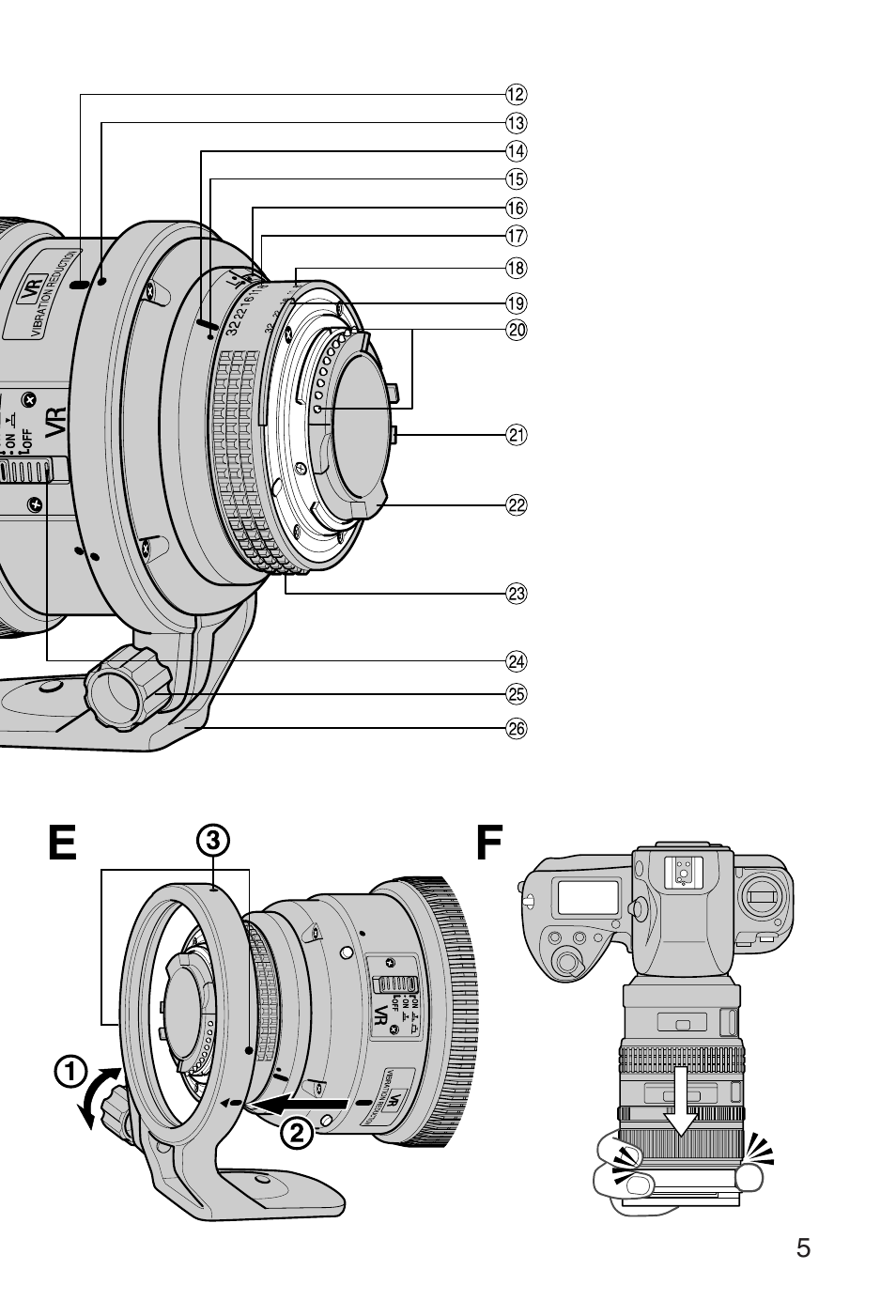 Nikon 80-400mm-f-45-56D-ED-AF-VR-Zoom-Nikkor User Manual | Page 5 / 72