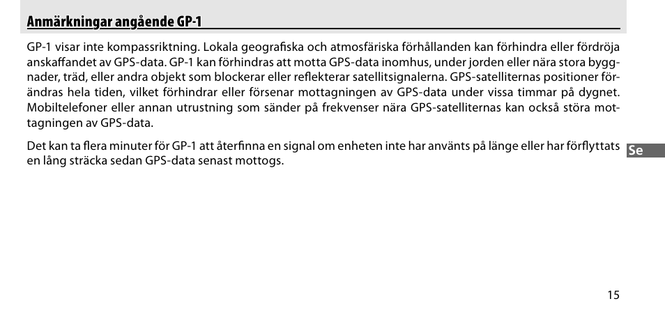 Anmärkningar angående gp-1 | Nikon GP-1-DSLR User Manual | Page 107 / 418