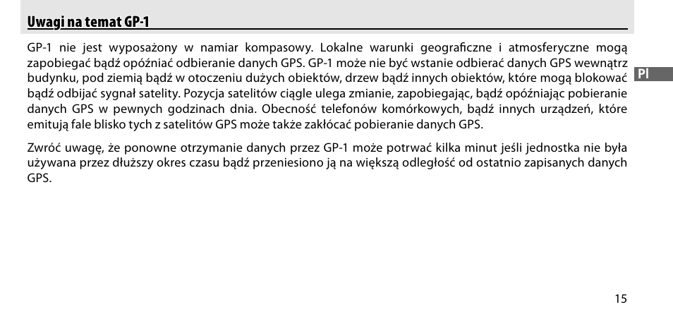 Uwagi na temat gp-1 | Nikon GP-1-DSLR User Manual | Page 251 / 418