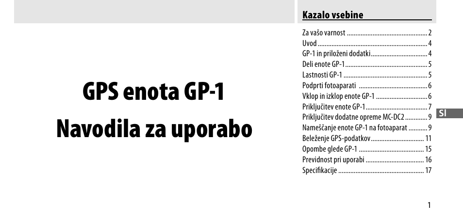 Gps enota gp-1 navodila za uporabo | Nikon GP-1-DSLR User Manual | Page 309 / 418