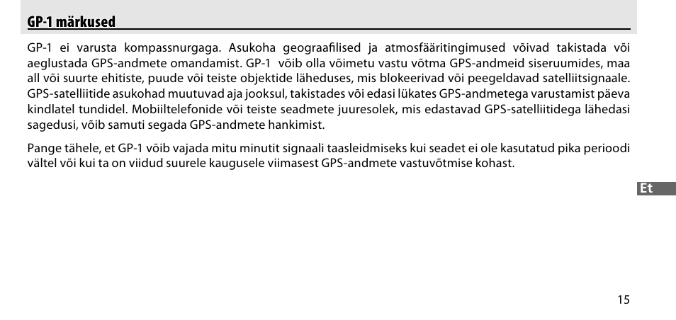 Gp-1 märkused | Nikon GP-1-DSLR User Manual | Page 341 / 418