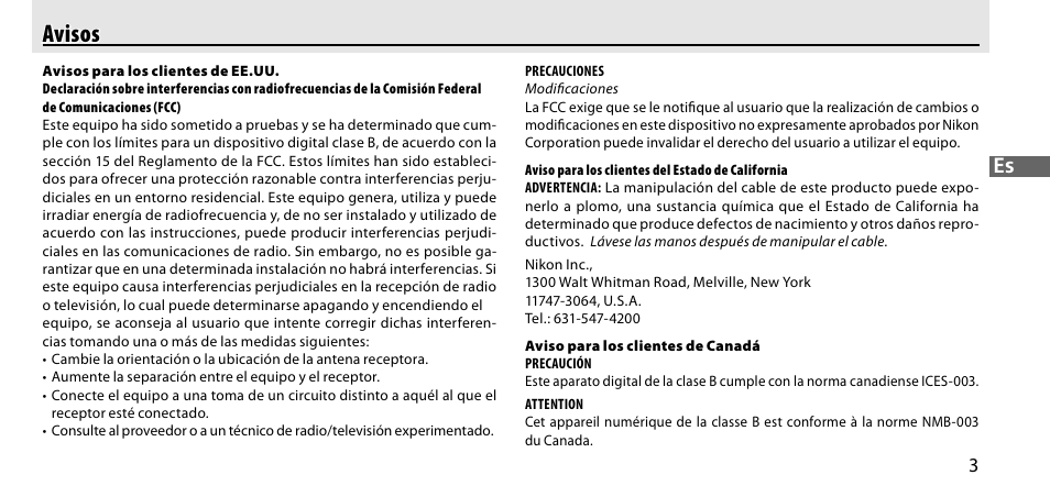 Avisos | Nikon GP-1-DSLR User Manual | Page 59 / 418