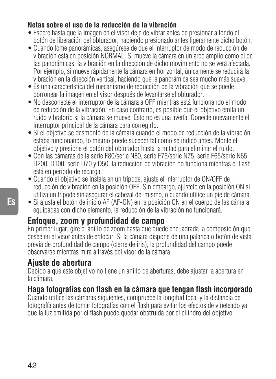 Nikon 70-200mm-f-28G-ED-IF-AF-S-VR-Zoom-Nikko User Manual | Page 42 / 72