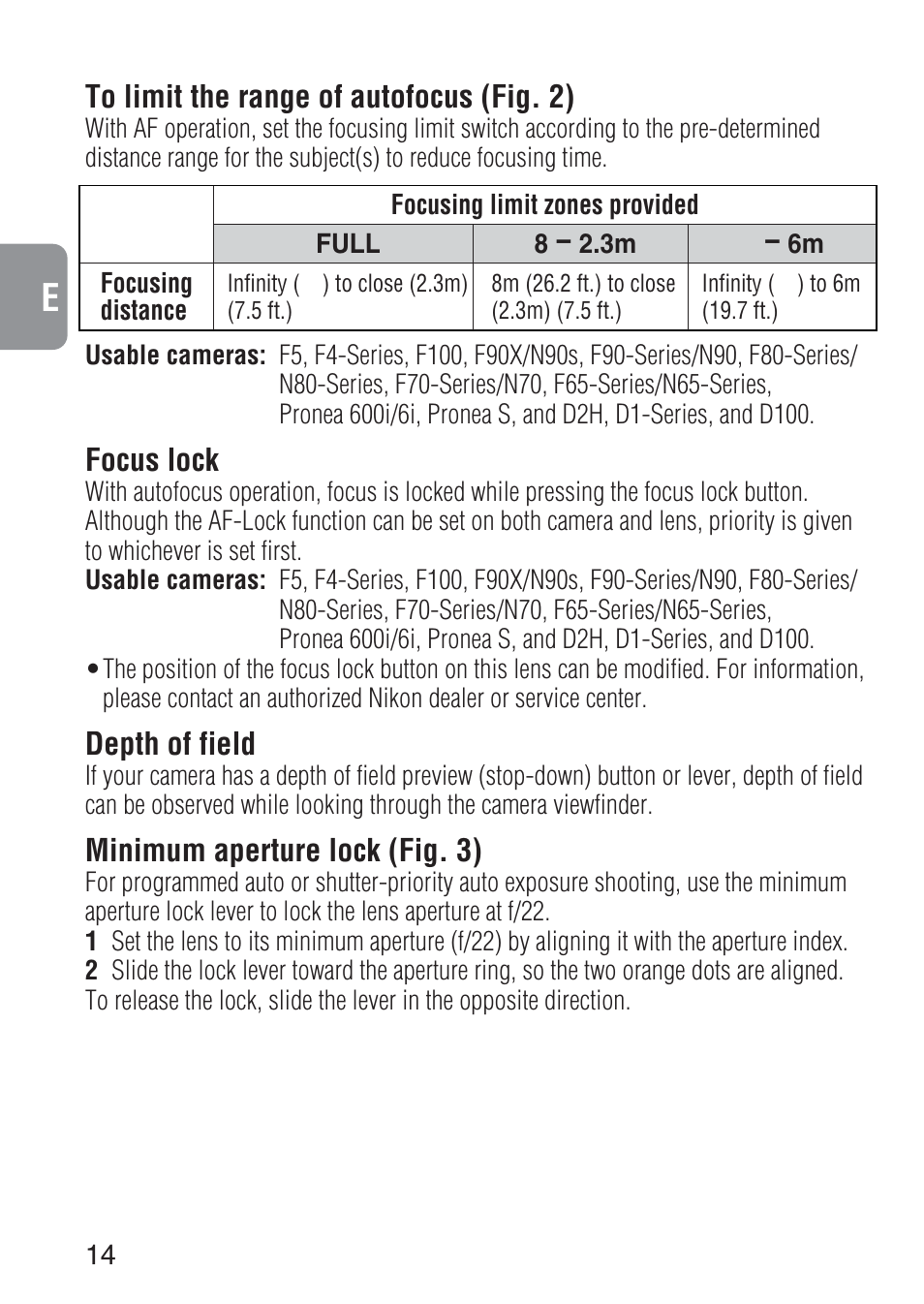 Nikon 300mm-f-28D-IF-ED-AF-S-II-Nikkor User Manual | Page 14 / 56