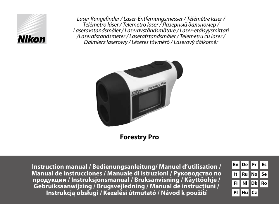 Nikon Forestry User Manual | 229 pages