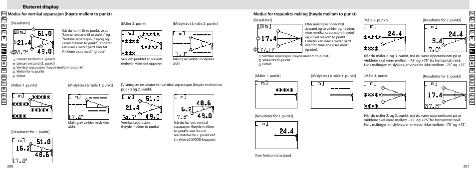 Eksternt display | Nikon Forestry User Manual | Page 101 / 229