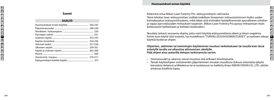 Suomi | Nikon Forestry User Manual | Page 123 / 229