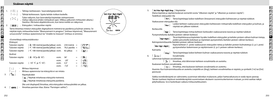 Sisäinen näyttö | Nikon Forestry User Manual | Page 127 / 229