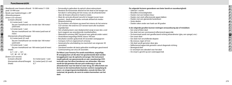 Functieoverzicht | Nikon Forestry User Manual | Page 140 / 229