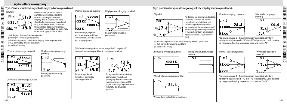 Wyświetlacz zewnętrzny | Nikon Forestry User Manual | Page 191 / 229