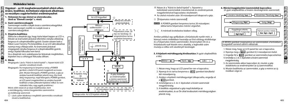 Működési leírás | Nikon Forestry User Manual | Page 203 / 229