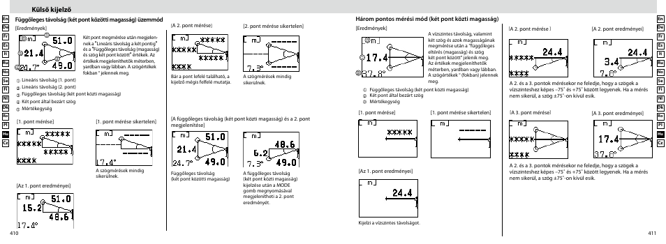 Külső kijelző | Nikon Forestry User Manual | Page 206 / 229