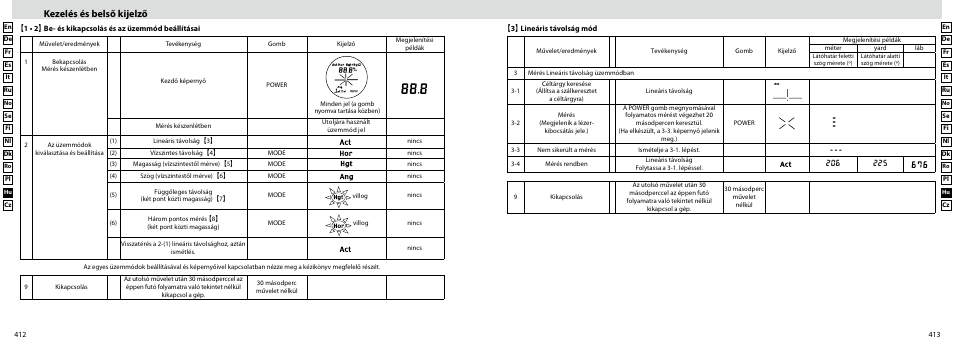 Kezelés és belső kijelző | Nikon Forestry User Manual | Page 207 / 229