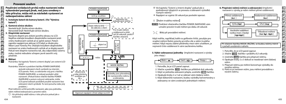 Provozní souhrn | Nikon Forestry User Manual | Page 218 / 229