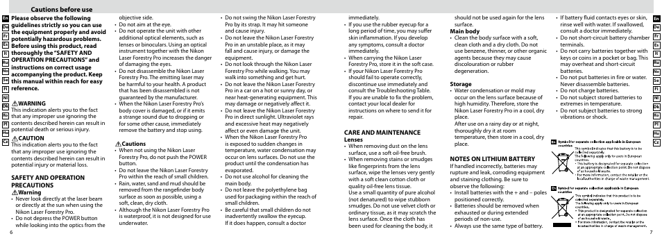 Nikon Forestry User Manual | Page 4 / 229