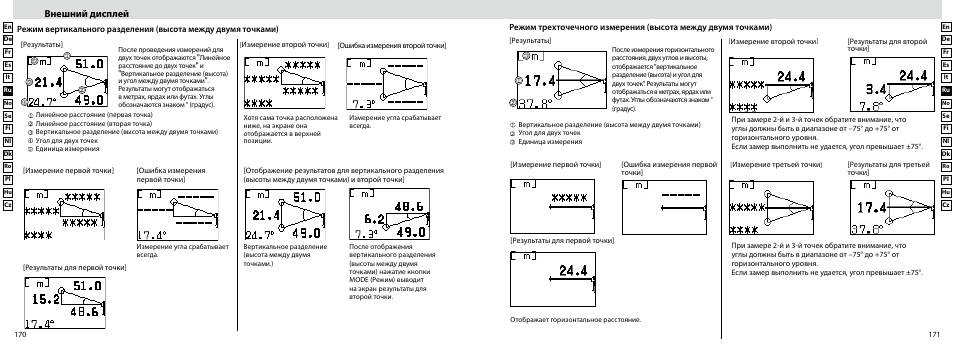 Внешний дисплей | Nikon Forestry User Manual | Page 86 / 229