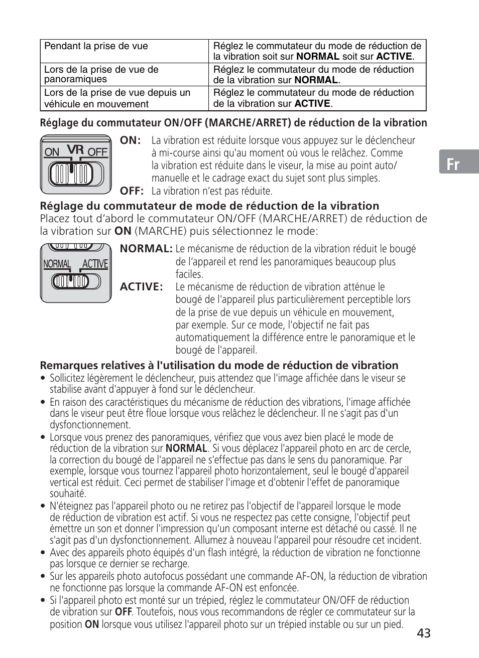 Jp en de fr es se ru nl it ck ch kr | Nikon 70-200mm-f-28G-ED-AF-S-VR-II-Zoom-Nikko User Manual | Page 43 / 180
