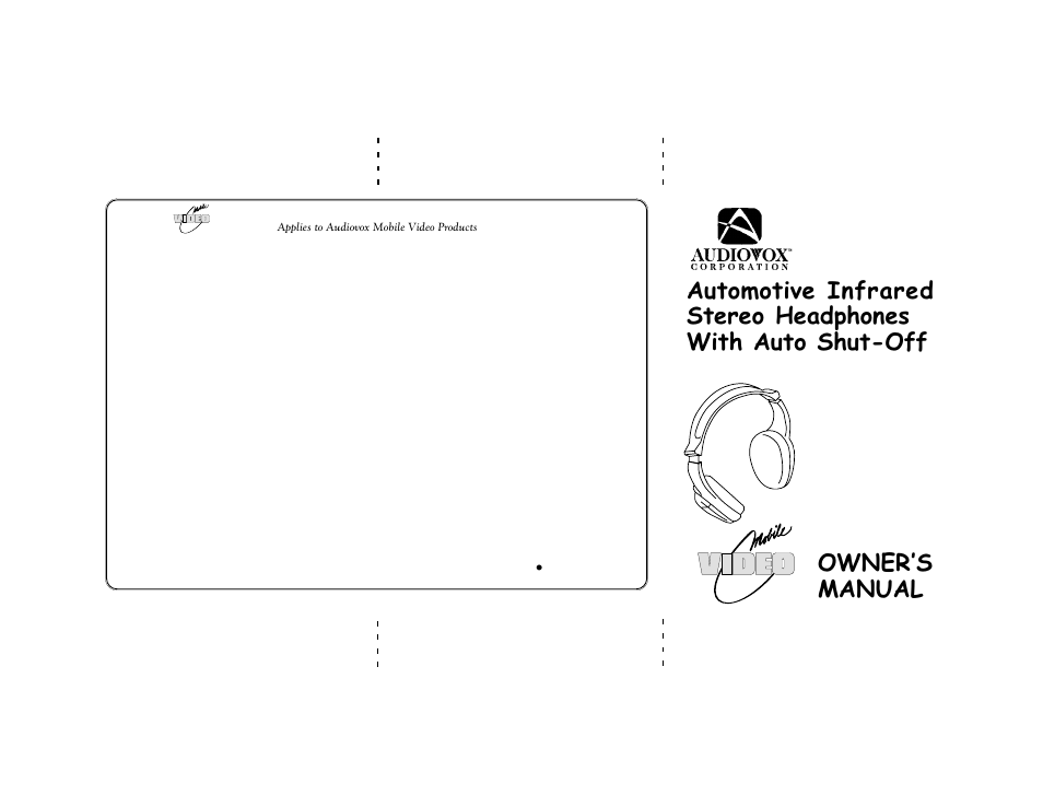 Audiovox IRHS40 User Manual | 1 page