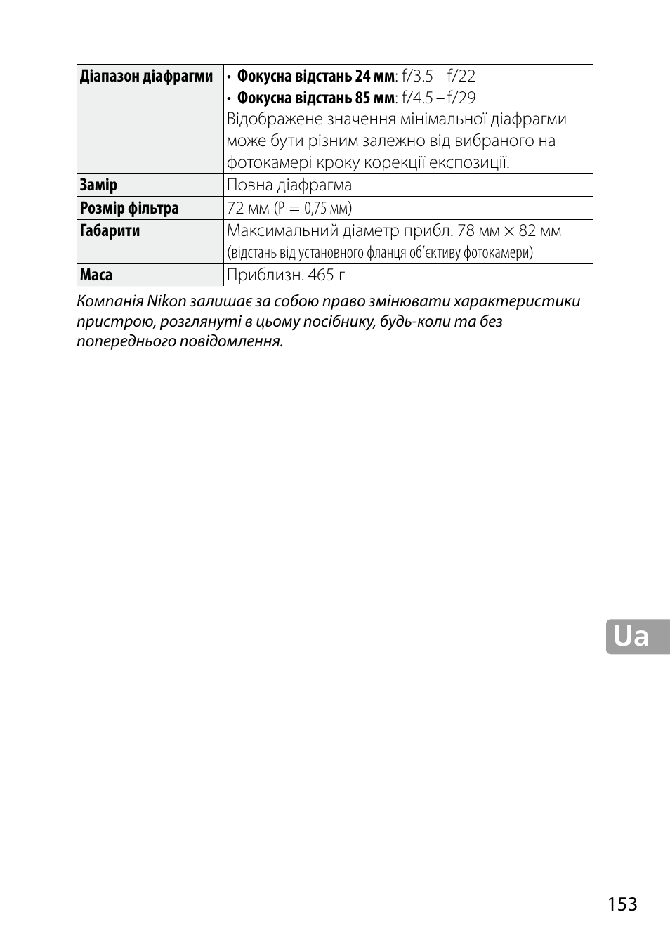 Nikon 24-85mm-f-35-45G-ED-VR-AF-S-Nikkor User Manual | Page 153 / 220