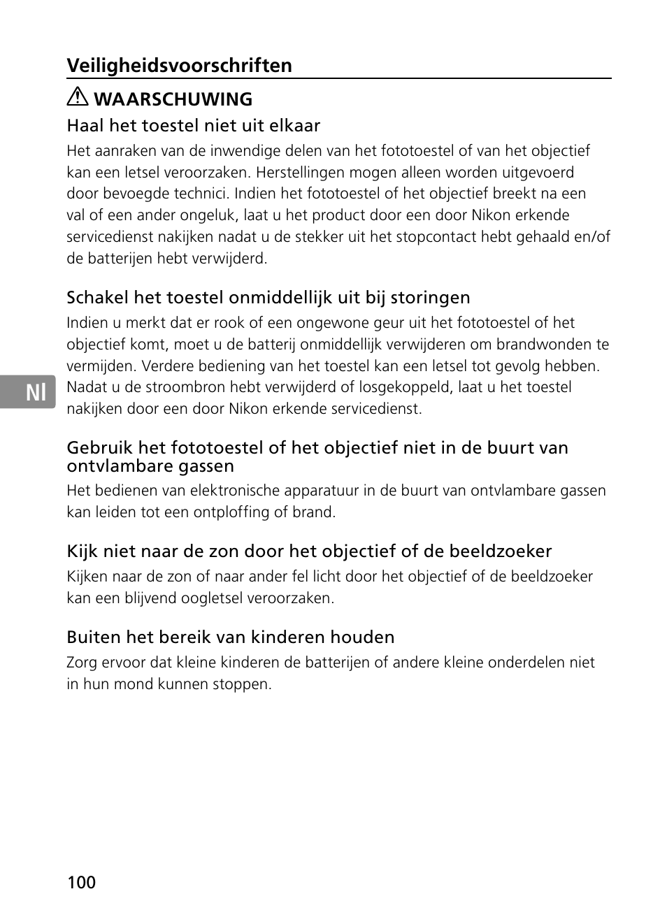 Jp en de fr es se ru nl it ck ch kr | Nikon 300mm-f-28G-ED-AF-S-VR-II-Nikkor User Manual | Page 100 / 204
