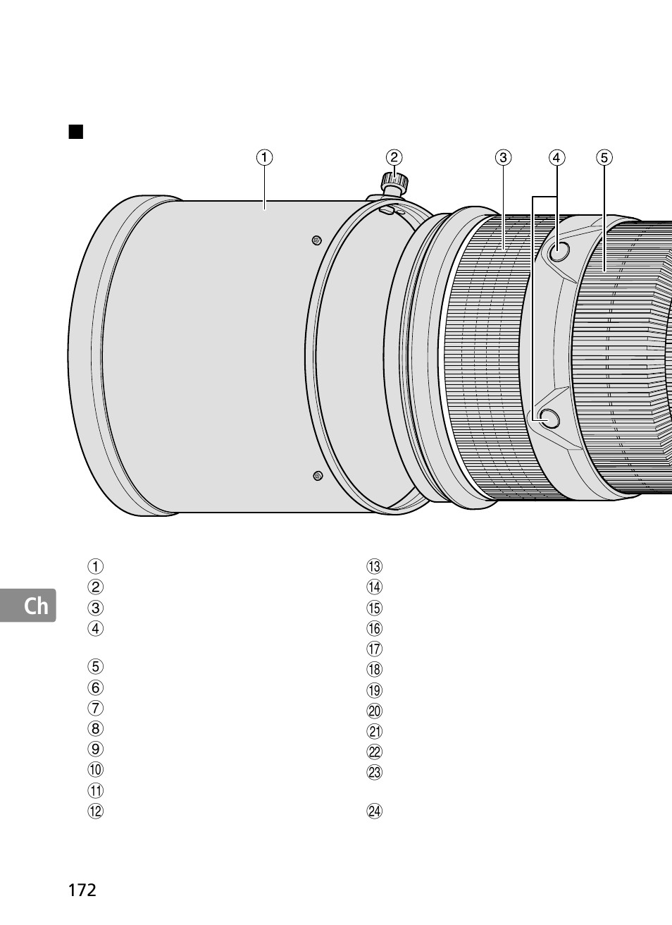 Jp en de fr es se ru nl it ck ch kr ch | Nikon 300mm-f-28G-ED-AF-S-VR-II-Nikkor User Manual | Page 172 / 204