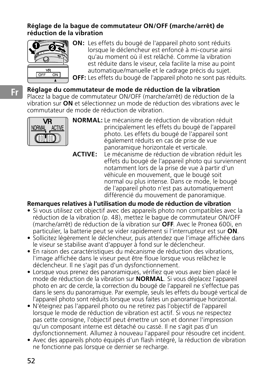 Jp en de fr es se ru nl it ck ch kr | Nikon 300mm-f-28G-ED-AF-S-VR-II-Nikkor User Manual | Page 52 / 204