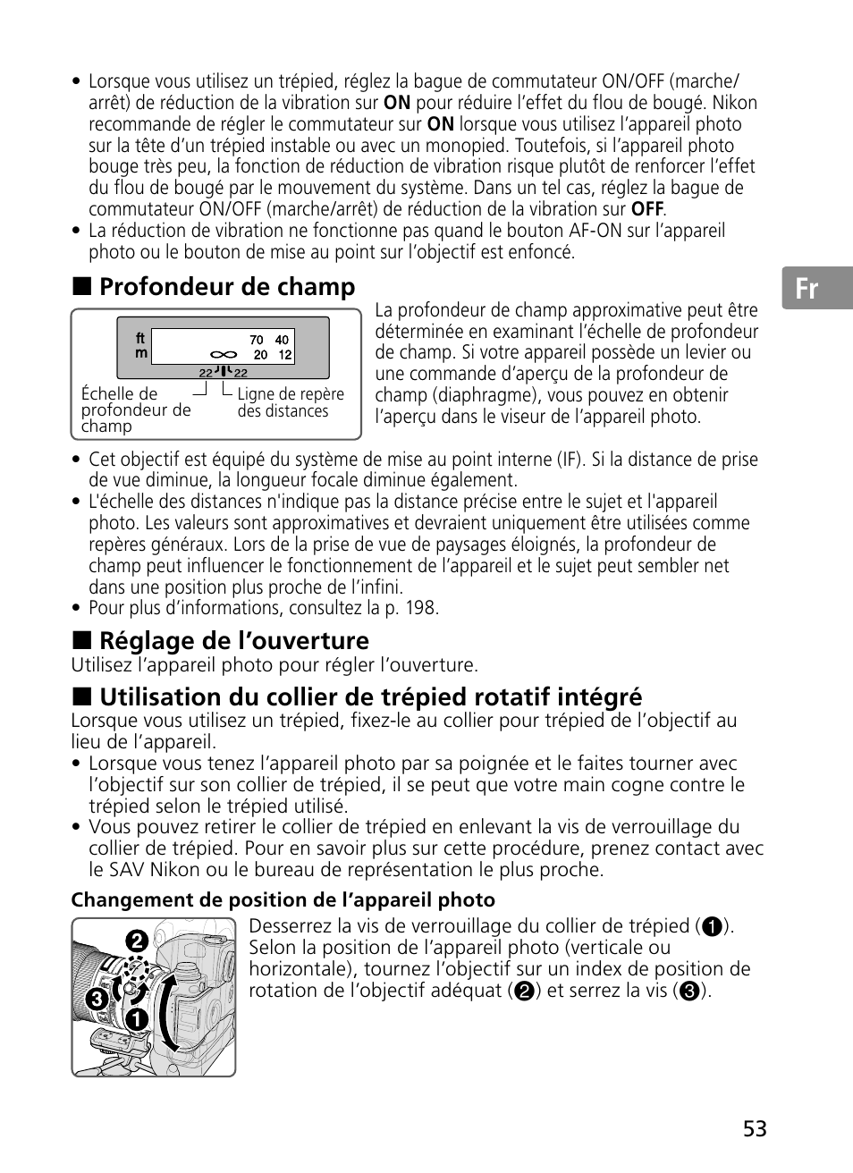 Jp en de fr es se ru nl it ck ch kr | Nikon 300mm-f-28G-ED-AF-S-VR-II-Nikkor User Manual | Page 53 / 204