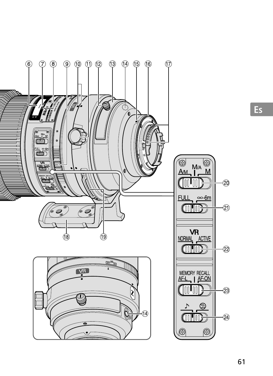 Nikon 300mm-f-28G-ED-AF-S-VR-II-Nikkor User Manual | Page 61 / 204