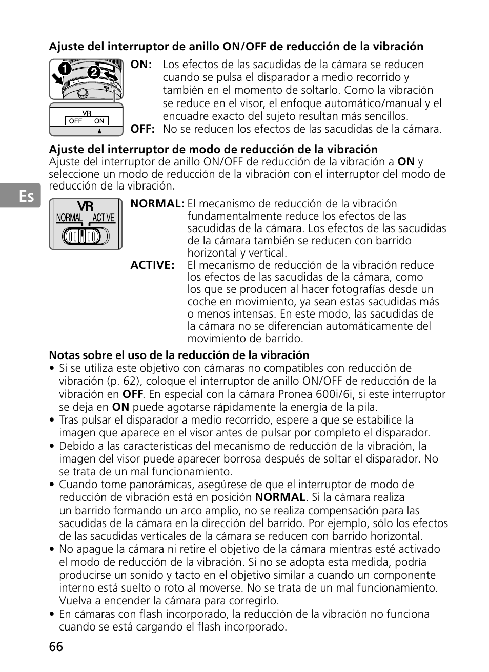 Jp en de fr es se ru nl it ck ch kr | Nikon 300mm-f-28G-ED-AF-S-VR-II-Nikkor User Manual | Page 66 / 204