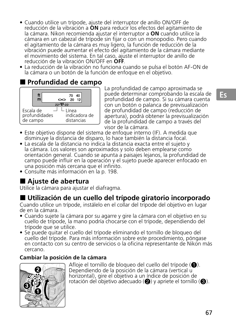 Jp en de fr es se ru nl it ck ch kr | Nikon 300mm-f-28G-ED-AF-S-VR-II-Nikkor User Manual | Page 67 / 204