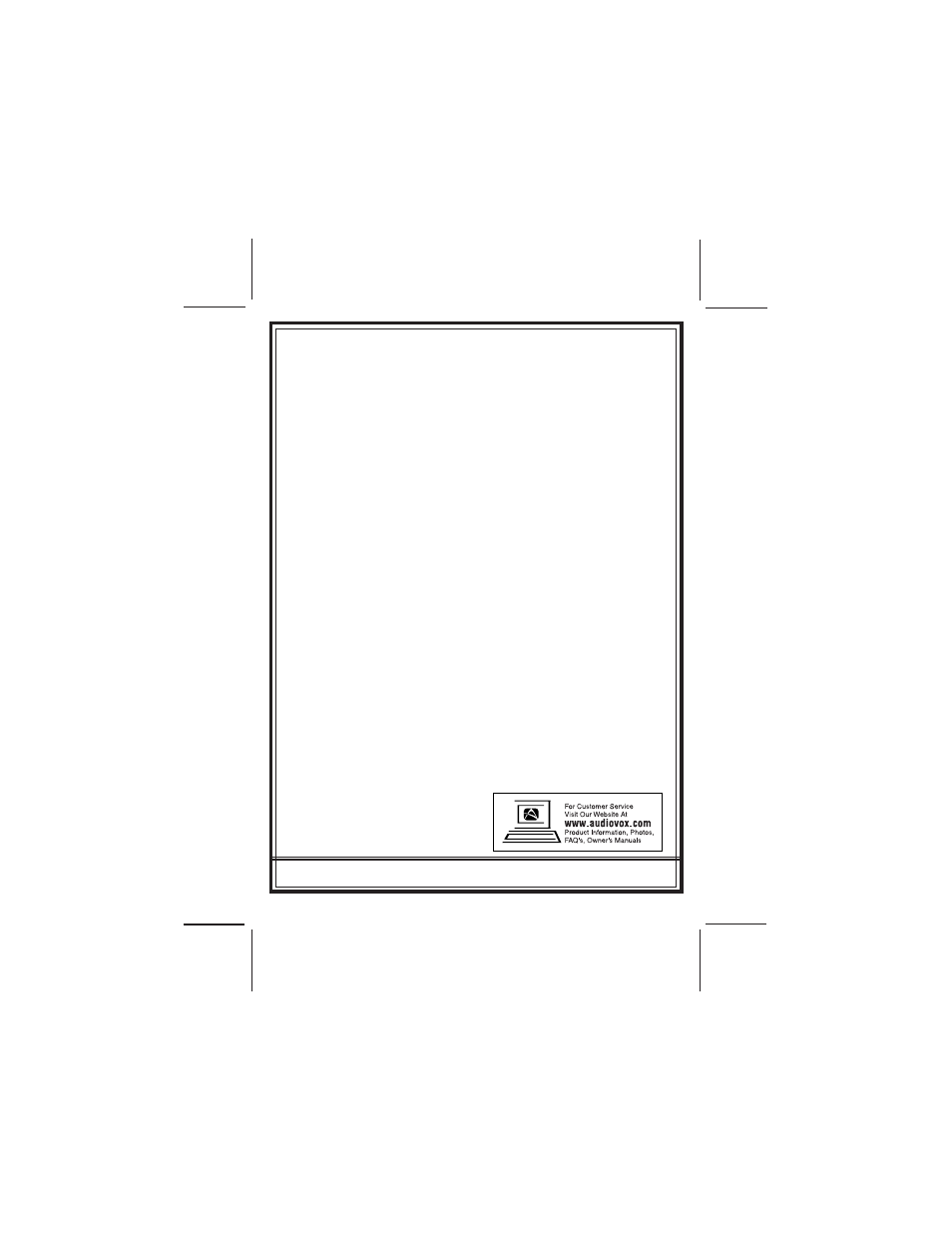 Audiovox 09XR1PR User Manual | Page 4 / 4